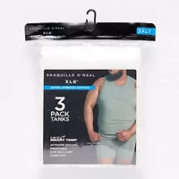 Shaquille O'Neal XLG Heiq Mens Crew Neck Sleeveless 3 Pack Big and Tall Tank
