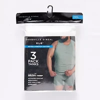 Shaquille O'Neal XLG Heiq Mens Round Neck Sleeveless 3 Pack Big Tank