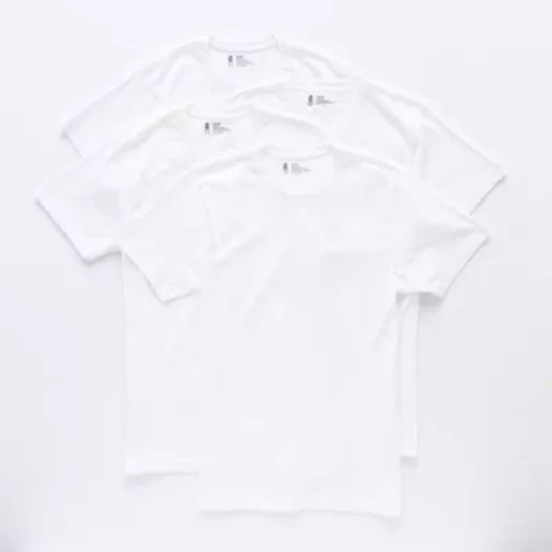 IZOD Mens 4 Pack Short Sleeve Crew Neck T-Shirt