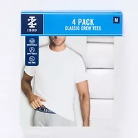 IZOD Mens 4 Pack Short Sleeve Crew Neck T-Shirt