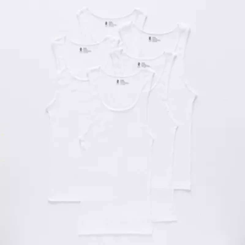 IZOD Mens Round Neck Sleeveless 5 Pack Tank
