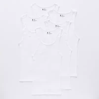 IZOD Mens Round Neck Sleeveless 5 Pack Tank