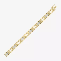 Mens Sterling Silver Solid 8 1/2 Inch Link Bracelet