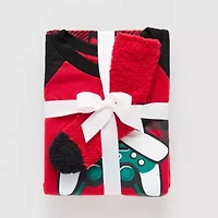 Little & Big Kid Boys Microfleece Crew Neck Long Sleeve 3-pc. Pajama Sets