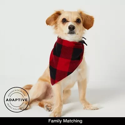 North Pole Trading Co. Head-To-Toe Buffalo Family Dog Bandana