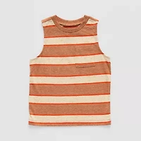 Okie Dokie Toddler & Little Boys Crew Neck Short Sleeve Tank Top