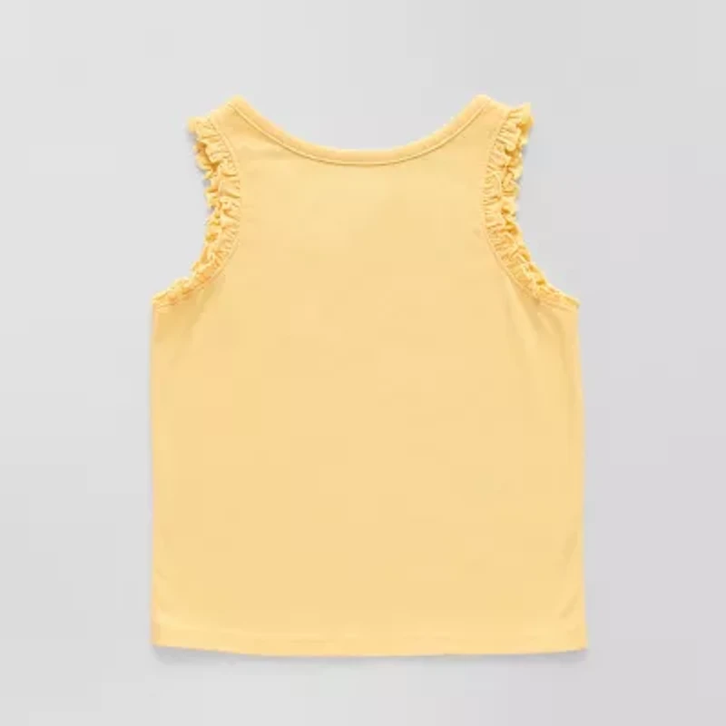 Okie Dokie Toddler & Little Girls Round Neck Sleeveless Tank Top