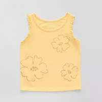 Okie Dokie Toddler & Little Girls Round Neck Sleeveless Tank Top