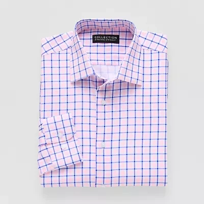 Collection By Michael Strahan Mens Slim Fit Easy Care Long Sleeve Dress Shirt