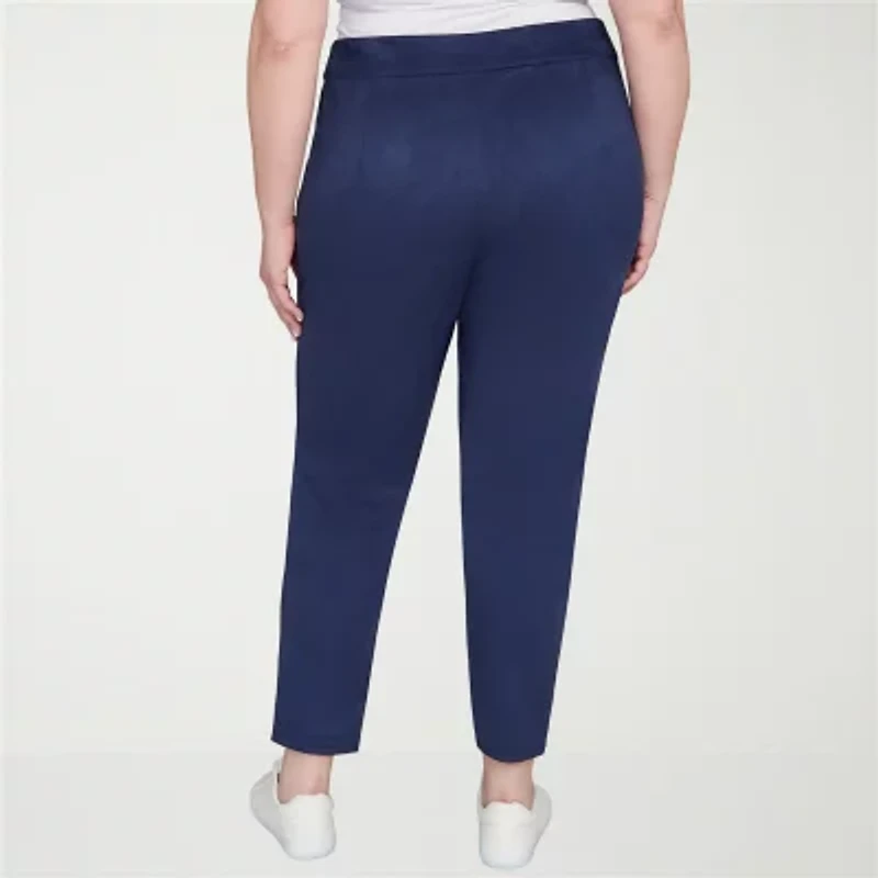 Hearts Of Palm Womens Skinny Mid Rise Plus Pull-On Pant
