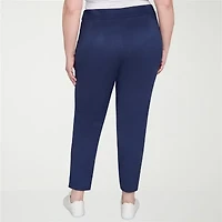 Hearts Of Palm Womens Skinny Mid Rise Plus Pull-On Pant