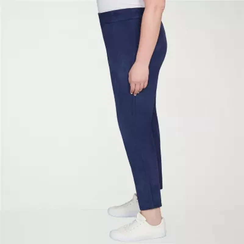 Hearts Of Palm Womens Skinny Mid Rise Plus Pull-On Pant