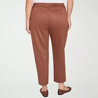Hearts Of Palm Womens Ankle Mid Rise Plus Pull-On Pant