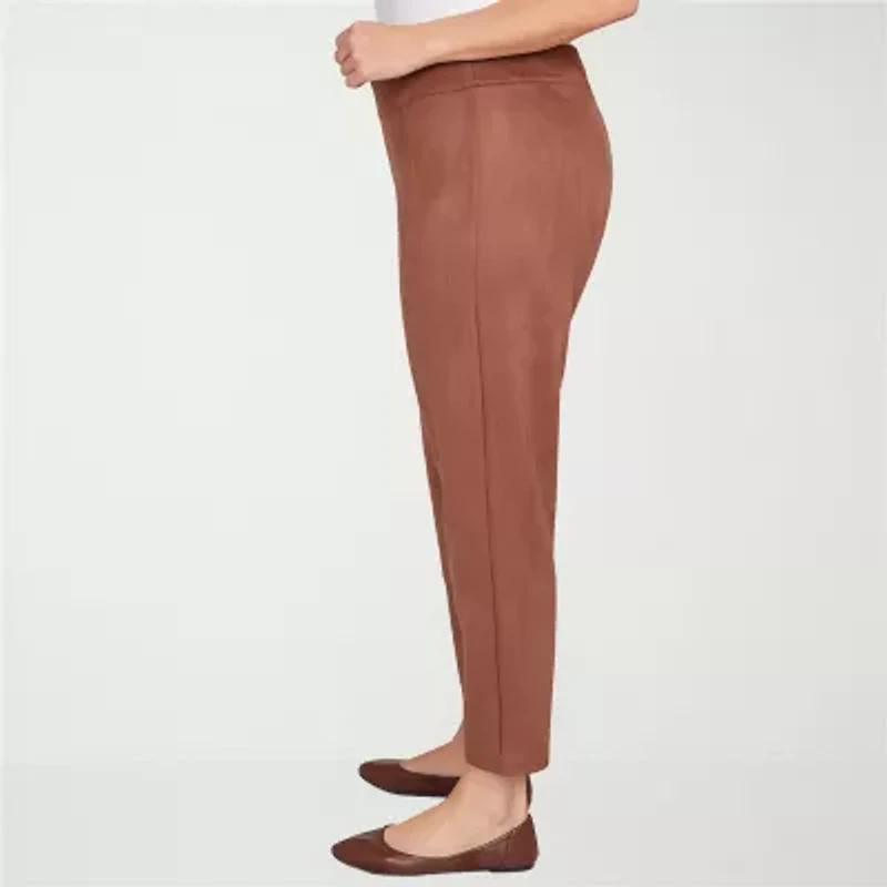 Hearts Of Palm Womens Ankle Mid Rise Plus Pull-On Pant