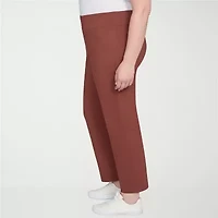 Hearts Of Palm Womens Ankle Mid Rise Plus Pull-On Pant