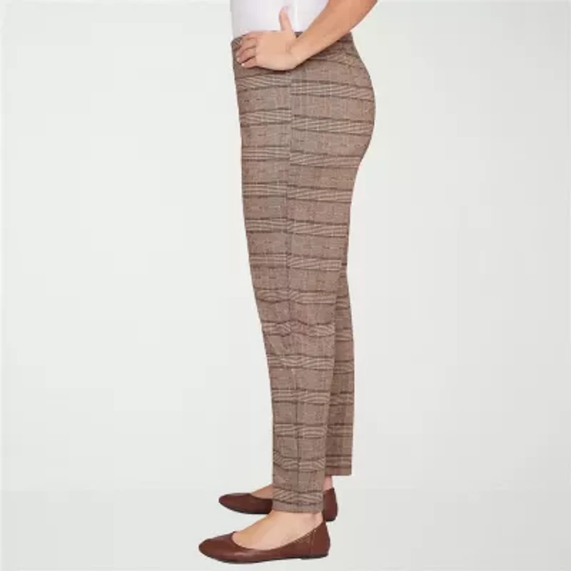 Hearts Of Palm Womens Skinny Mid Rise Plus Pull-On Pant