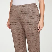 Hearts Of Palm Womens Skinny Mid Rise Plus Pull-On Pant