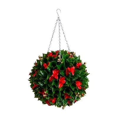 Nearly Natural 15in Red Tip Artificial Plant