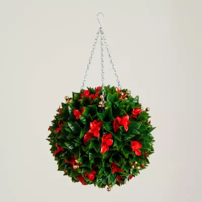 Nearly Natural 15in Red Tip Artificial Plant