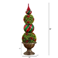 Nearly Natural 3 Foot Pre-Lit Timer Christmas Tree