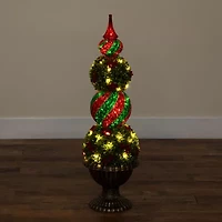 Nearly Natural 3 Foot Pre-Lit Timer Christmas Tree