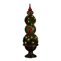 Nearly Natural 3 Foot Pre-Lit Timer Christmas Tree