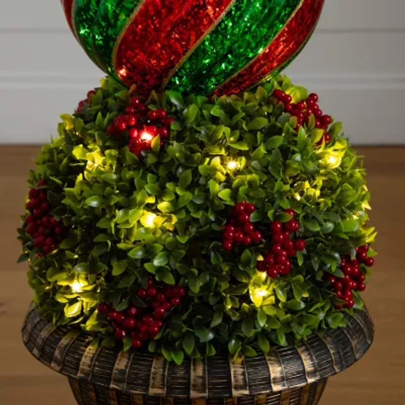 Nearly Natural 3 Foot Pre-Lit Timer Christmas Tree