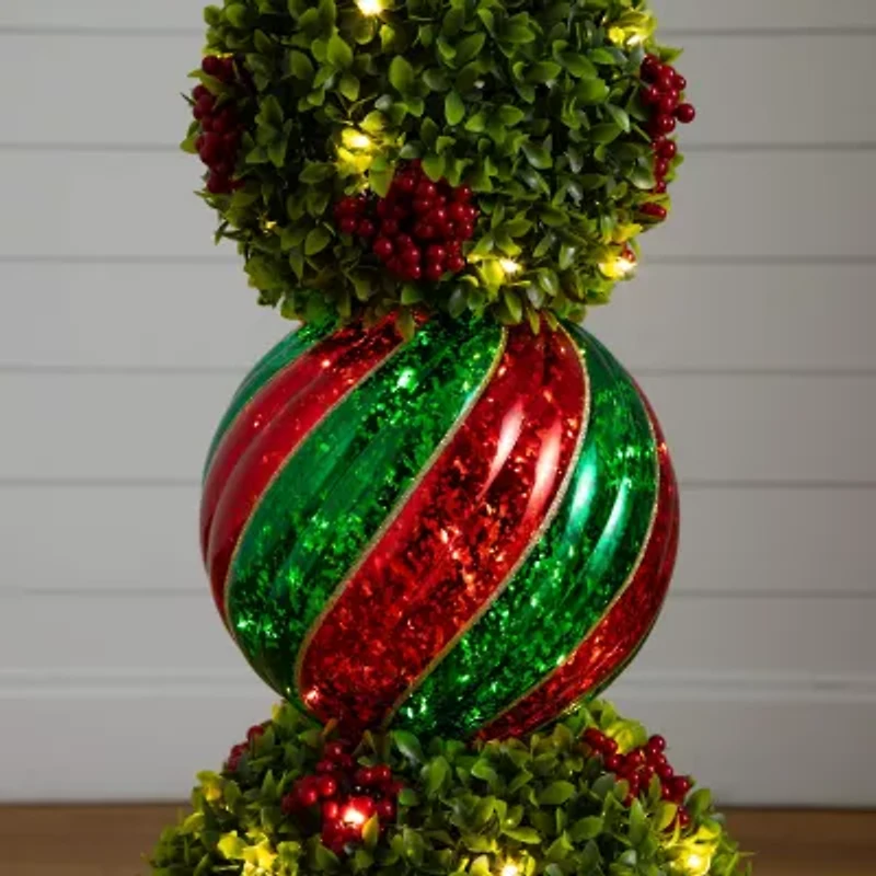 Nearly Natural 3 Foot Pre-Lit Timer Christmas Tree