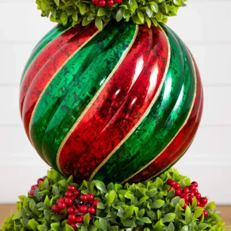 Nearly Natural 3 Foot Pre-Lit Timer Christmas Tree