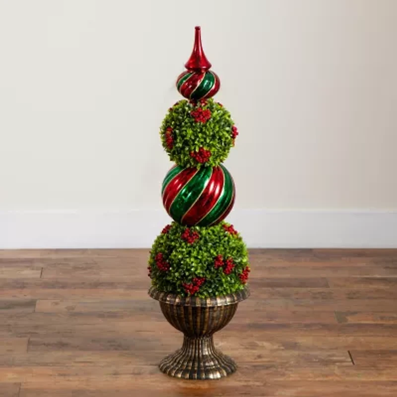 Nearly Natural 3 Foot Pre-Lit Timer Christmas Tree