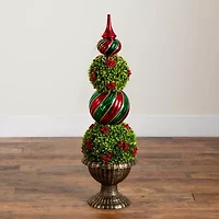 Nearly Natural 3 Foot Pre-Lit Timer Christmas Tree