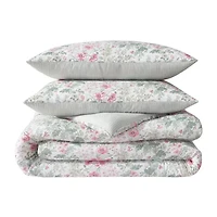 Laura Ashley Arden Floral Easy Care Complete Bedding Set with Sheets