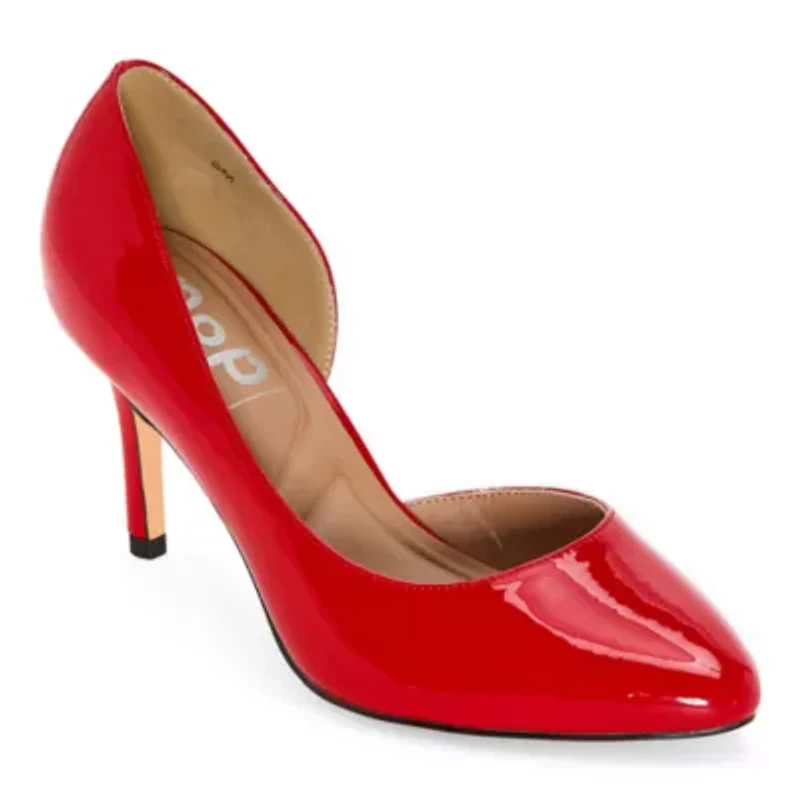 Pop Avienna Womens Pointed Closed Toe Cone Heel Pumps