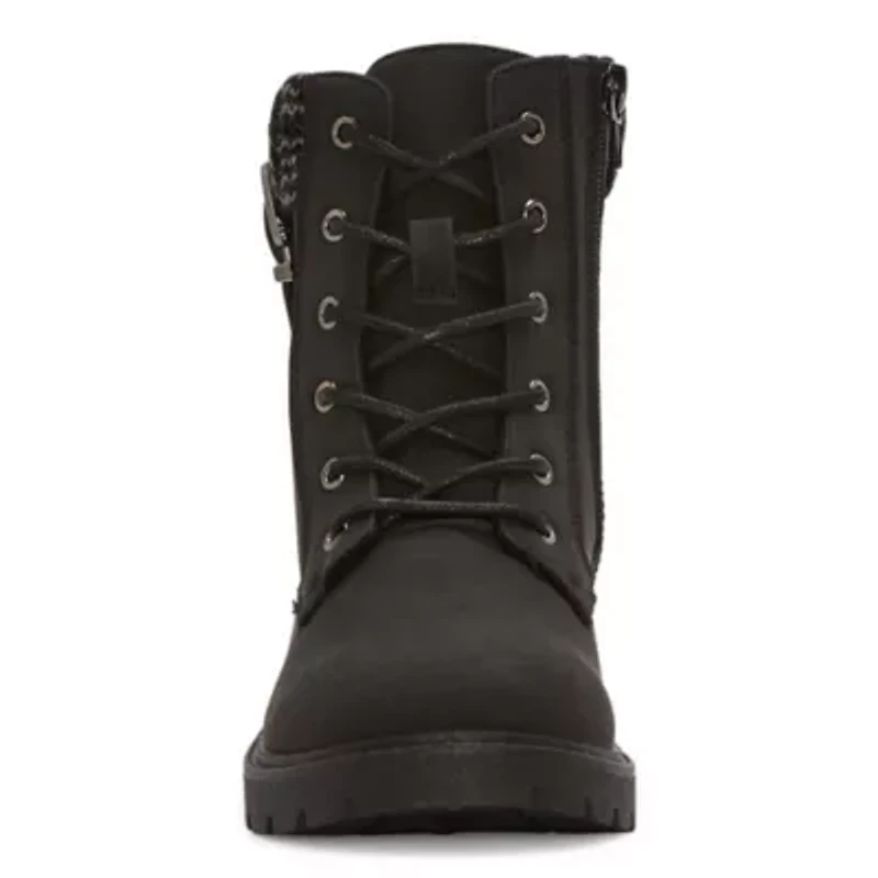 Pop Womens Vega Block Heel Booties