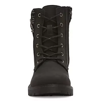 Pop Womens Vega Block Heel Booties