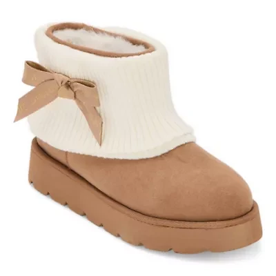 Juicy Couture Womens Pierre Flat Heel Winter Boots