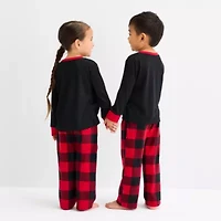 North Pole Trading Co. Moose Buffalo Toddler Unisex Crew Neck Long Sleeve 2-pc. Matching Family Pajama Sets