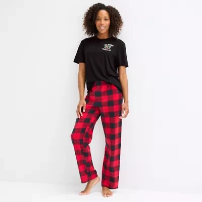 North Pole Trading Co. Moose Buffalo Unisex Adult Crew Neck Short Sleeve Matching Family Pajama Top