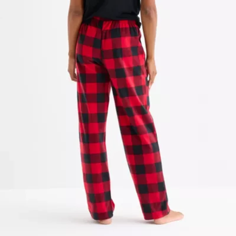 North Pole Trading Co. Moose Buffalo Unisex Adult Microfleece Matching Family Pajama Pants