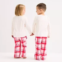 North Pole Trading Co. Happy Holidays Toddler Unisex Crew Neck Long Sleeve 2-pc. Matching Family Pajama Sets