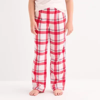 North Pole Trading Co. Big Kid Unisex Microfleece Matching Family Pajama Pants