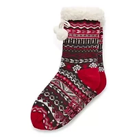 Muk Luks Cabin Womens 1 Pair Slipper Socks