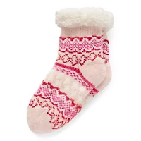 Muk Luks Eyelash Chenille Cabin Womens 1 Pair Slipper Socks
