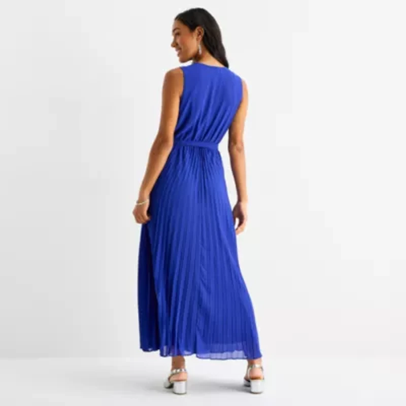 Sandra Darren Womens Sleeveless Maxi Dress