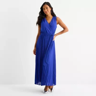 Sandra Darren Womens Sleeveless Maxi Dress