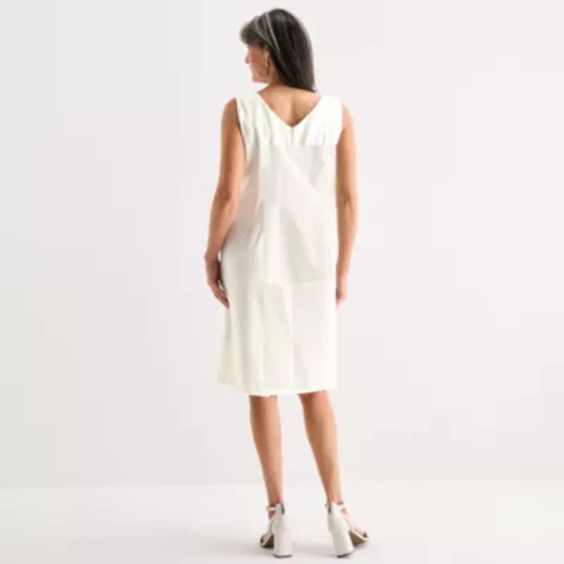 Maya Brooke Womens High-Low Jacket Dress