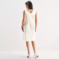 Maya Brooke Womens High-Low Jacket Dress