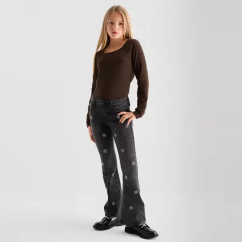 Thereabouts Little & Big Kid Girls Flare Leg Jean