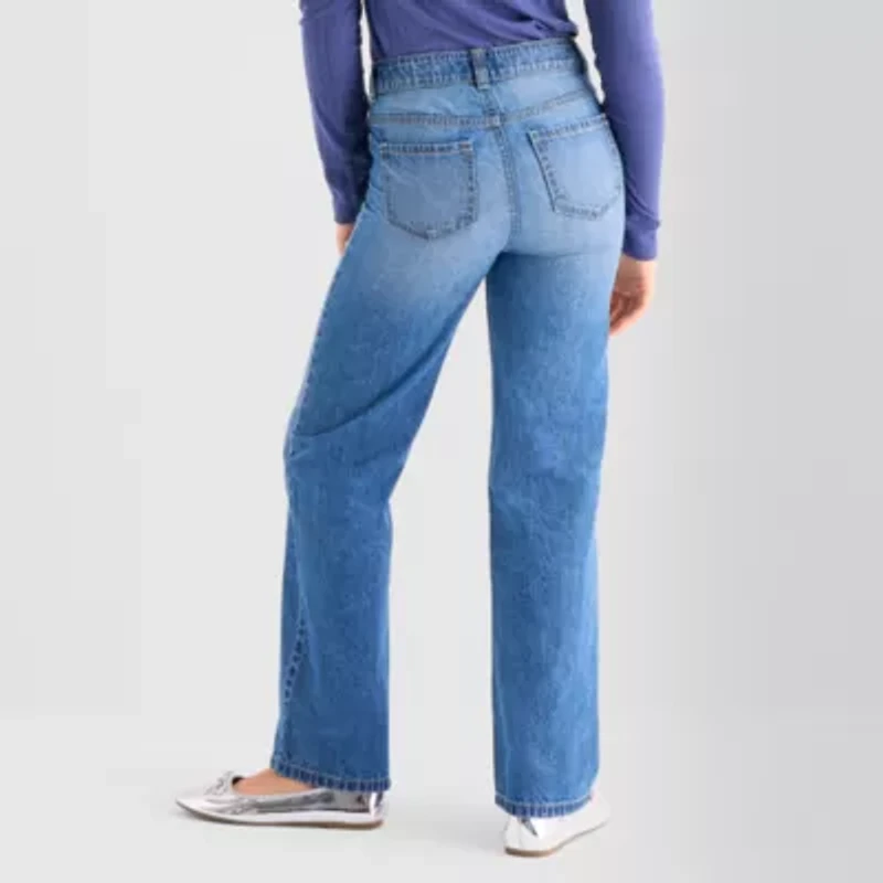 Thereabouts Little & Big Kid Girls Wide Leg Jean