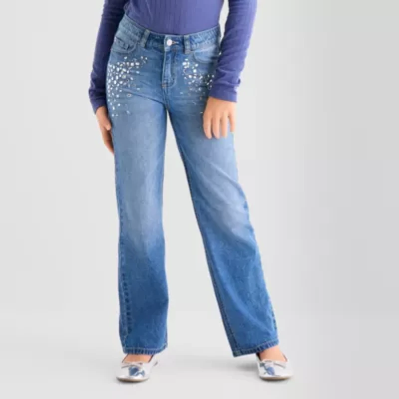 Thereabouts Little & Big Kid Girls Wide Leg Jean